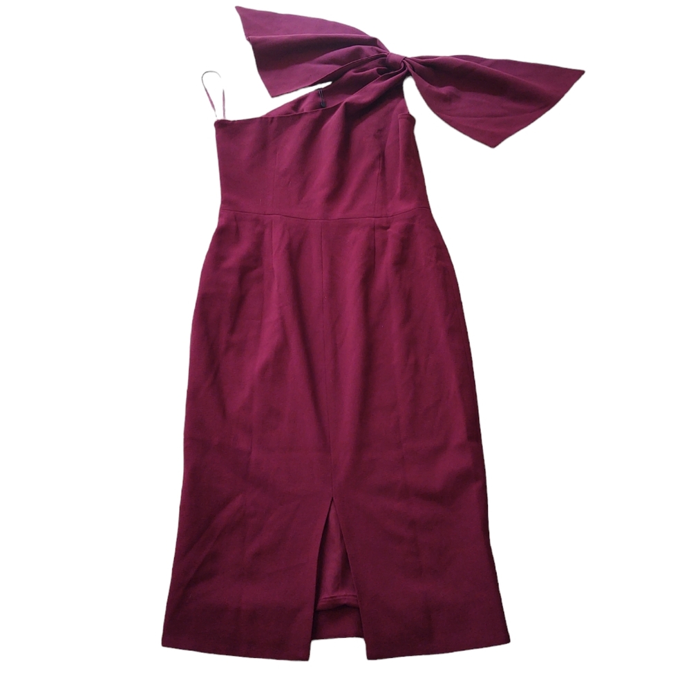 *SALE* NWT Dress The Population Burgundy Tiffany Dress Size L - Picture 11 of 11